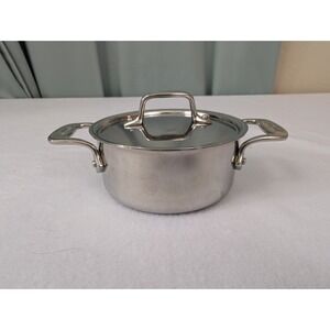 All-Clad Stainless Steel 0.5 Qt Saucepan w Lid 5" Mini Pot